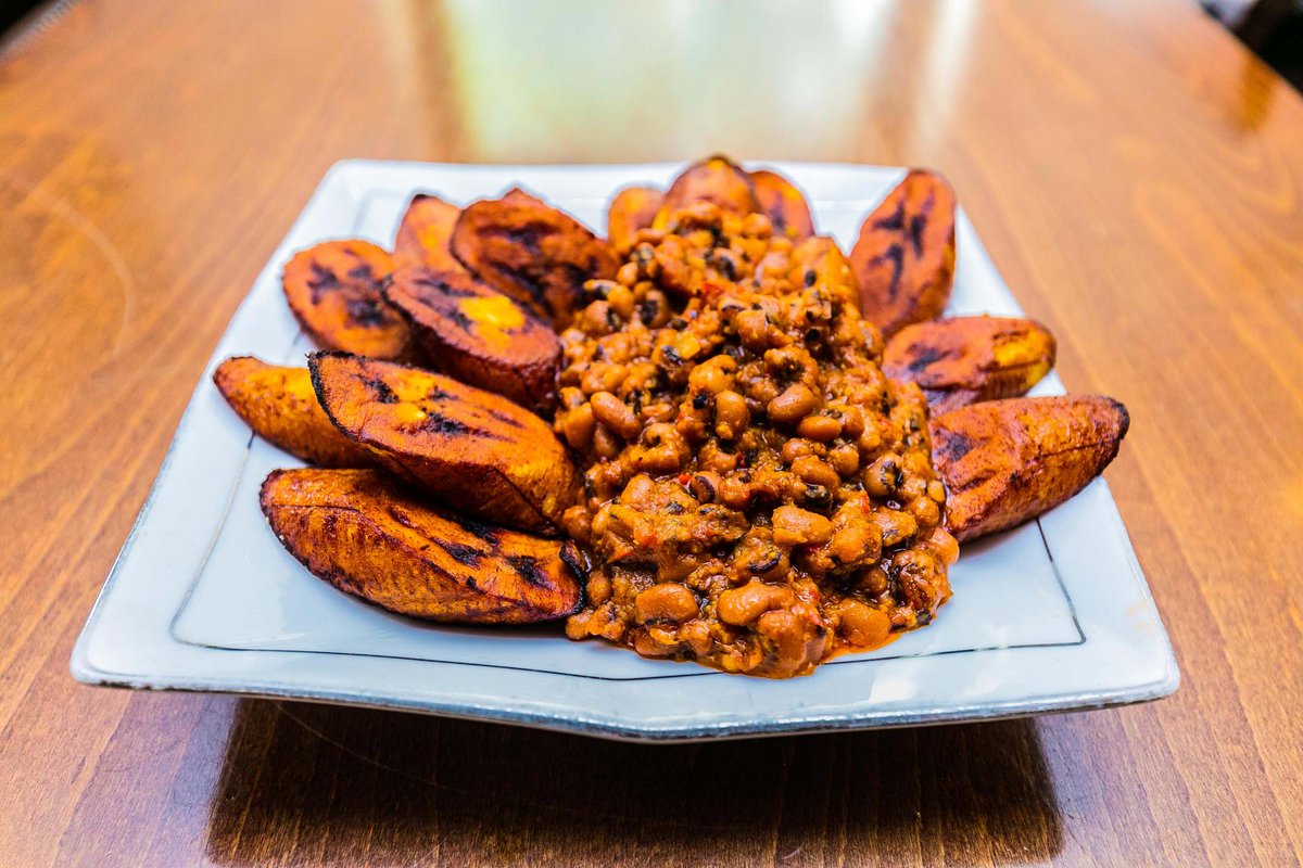 RED PLANTAIN AND BEANS